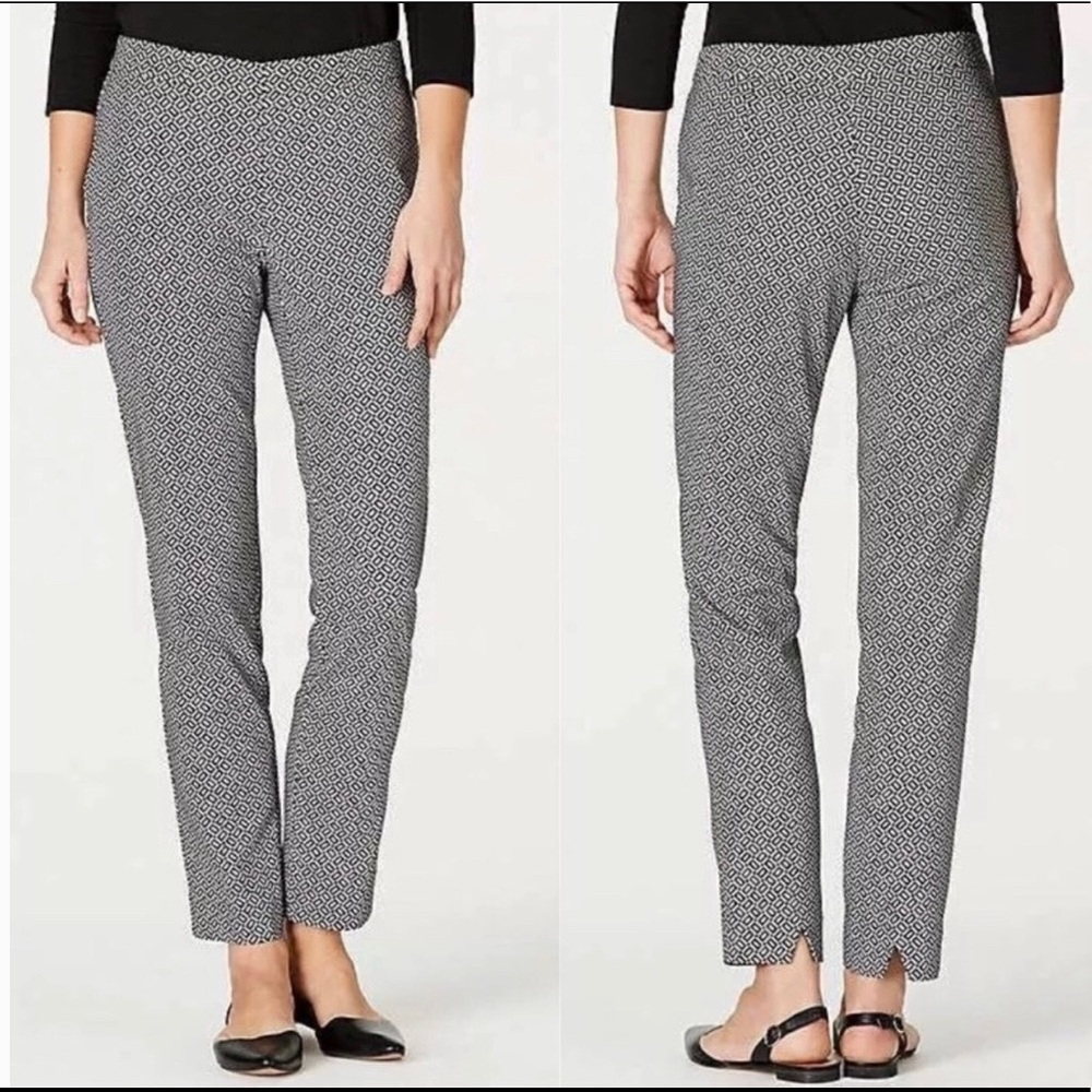J Jill Geo Print Essential Slim Ankle Pant sz 18